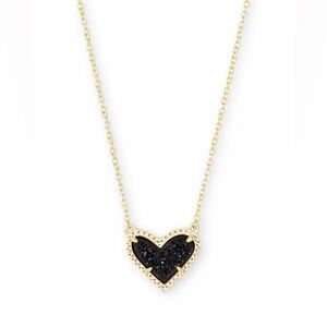 Kendra Scott black heart necklace